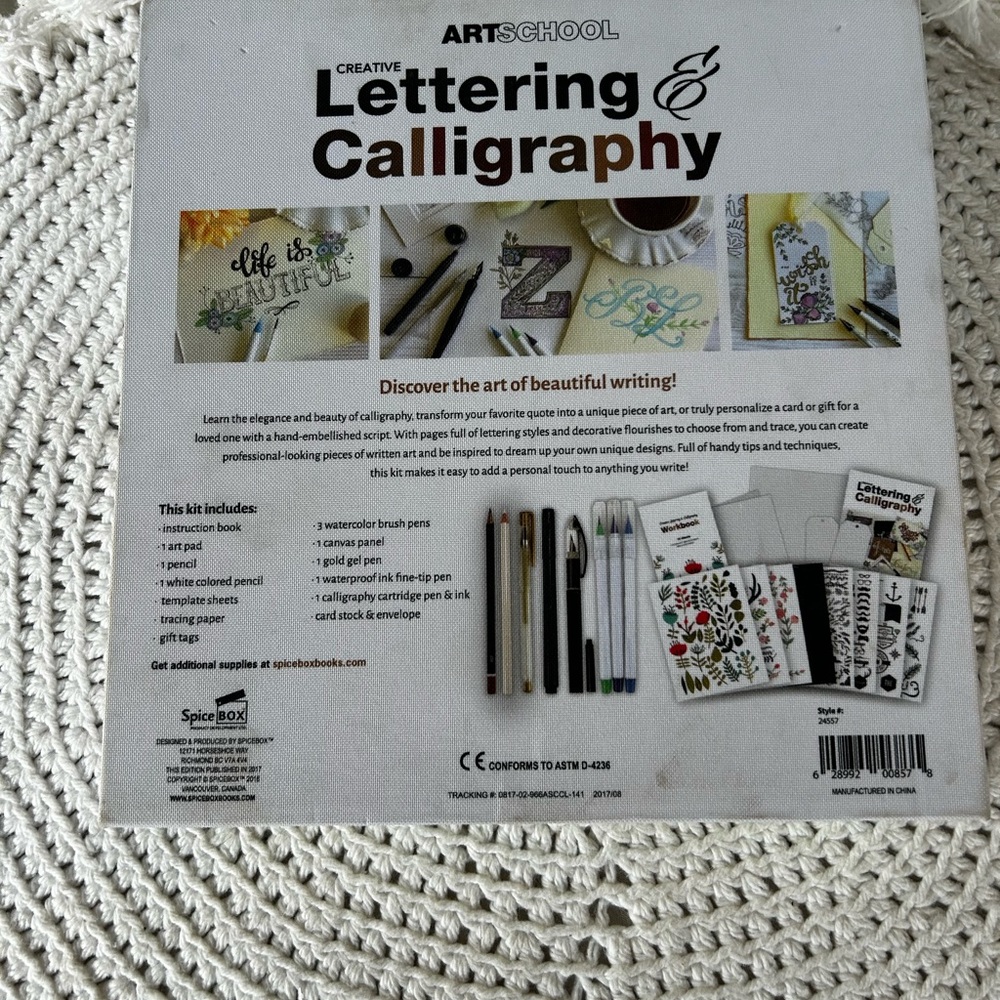 Artschool Creative Lettering & Calligraphy Spicebox Set, New! - Picture 5 of 5